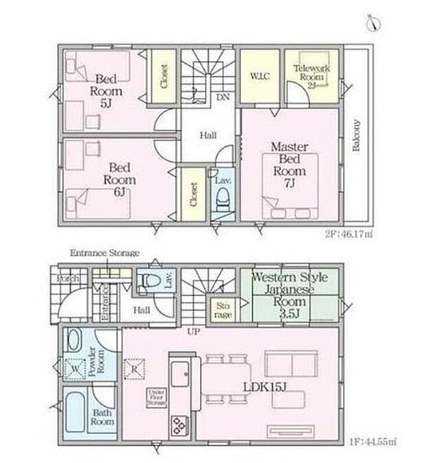 【4LDK】◇ママさんに人気のある対面式キッチン♪
◇リビングイン階段で、お子様の帰宅もすぐわかりますね♪
◇主寝室にはテレワークルームがありご自宅でのお仕事も集中して行えそうです♪