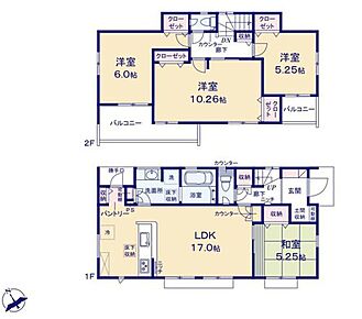 ◇全居室を南に向けてレイアウトした明るく開放的なお住まい♪
◇忙しい朝もスムーズな水回り集約設計♪
◇土間収納、パントリー付きで収納充実♪
◇将来、成長に合わせて2部屋に分けられる設計あり♪ 