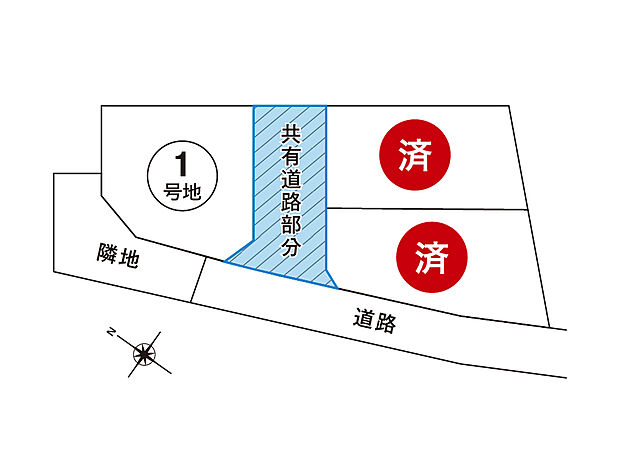 全体区画図◆全3区画◆残り1区画