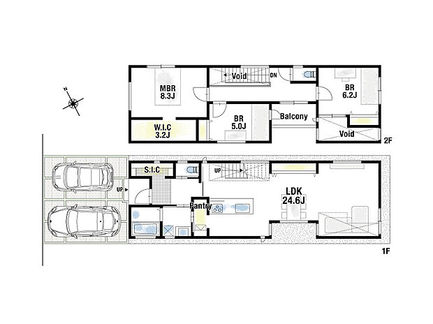 建物プラン例：3LDK、土地価格3800万円、土地面積103.21m2、建物価格2780万円、建物面積119.13m2