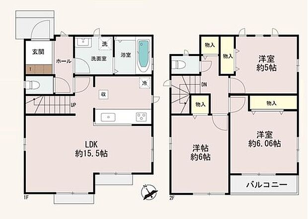 (A号棟)、価格3090万円、3LDK、土地面積102.53m2、建物面積79.18m2