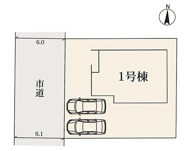 敷地面積５０坪以上！
車２台駐車可能です♪