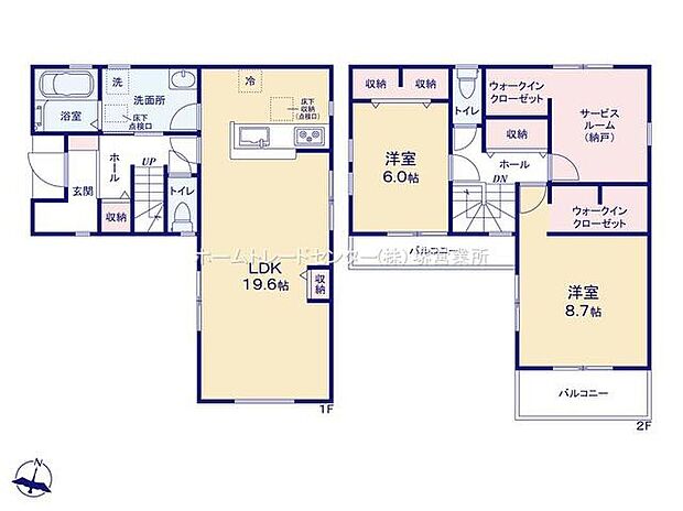 (1号棟)、価格3780万円、2LDK+S、土地面積106.09m2、建物面積100.44m2