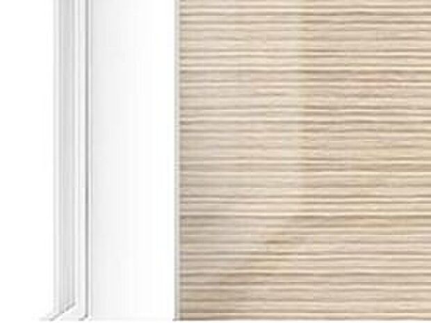 【浴室壁パネル】浴室の壁パネルは、シャワーで流すだけで、湯アカをサッと落とし、お手入れが簡単です。(同仕様)