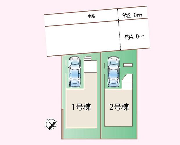 【全体区画図】南海高野線「狭山」まで徒歩4分の立地!
2区画分譲開始しました!