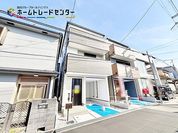 【現地外観写真】ＬＤＫ１９帖から２０帖の広々リビングの間取り♪２階ＬＤＫで通行人からの目線も気にすることなく生活できます♪各室収納完備です♪