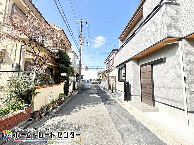 【前面道路含む現地写真】ママ目線をコンセプトに間取りにこだわった住宅です♪標準でガス乾燥機の乾太くんを設置♪
