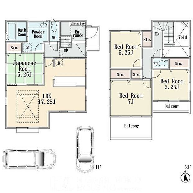 【建物プラン例(間取り図)】【区画17】