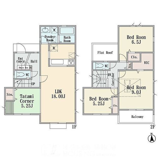 【3LDK+S】※地下車庫面積18.28m2含む
※現況と相違がある場合は現況を優先