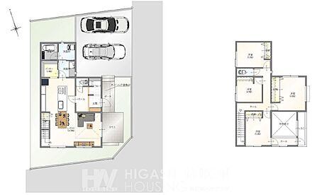 建物プラン間取:4LDK 建物プラン面積:115.10m2 建物プラン価格:3659万円 A区画
※現況と相違がある場合は現況を優先 