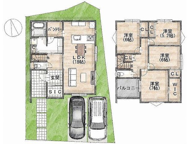 建物プラン間取:4LDK 建物プラン面積:114.27m2 建物プラン価格:2000万円 -