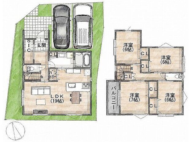 建物プラン面積:109.72m2 建物プラン価格:2000万円 -