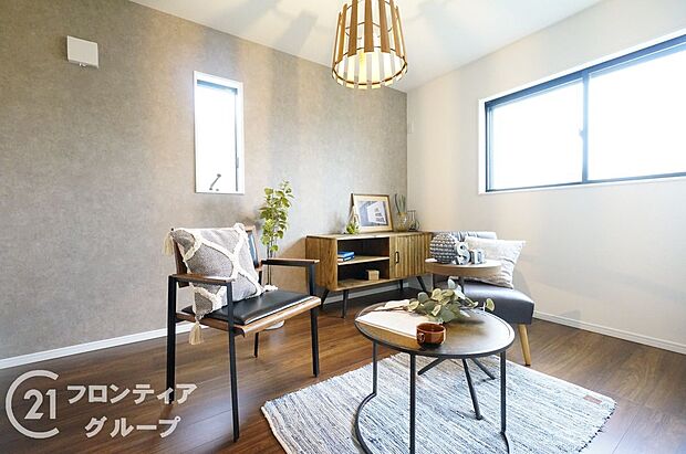 【その他】【施工例／洋室】スタイル：クラフトヴィンテージカジュアルでありながらどこか懐かしさを感じられる、ヴィンテージテイストのデザイン。木材などの自然をモチーフにしております。