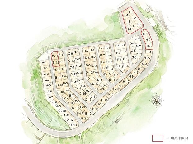【全体区画図】全111邸、好評分譲中!