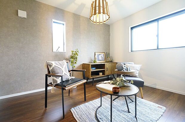 【同仕様画像 (その他内観)】【施工例/洋室】スタイル:クラフトヴィンテージカジュアルでありながらどこか懐かしさを感じられる、ヴィンテージテイストのデザイン。木材などの自然をモチーフにしております。