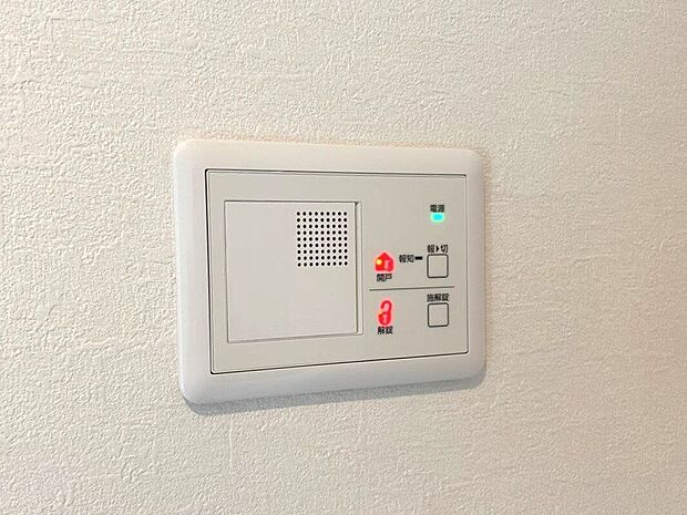 【その他】【施工例/電気施錠】ボタン一つでドアの開閉ができる、あったら安心・あったら便利な機能を備えたお家です。