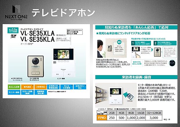【参考プラン】テレビドアホン