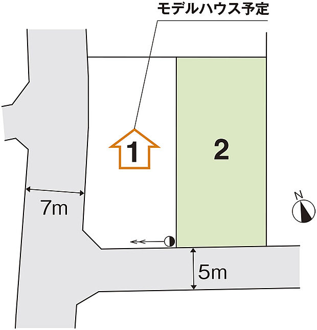 ※確定測量後、価格と面積が変わる場合がございます。