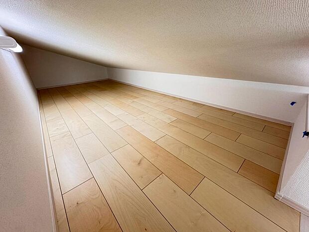 様々な用途で使用できるロフトは4.5帖。お子様の隠れ部屋として、ご家族の季節物のお洋服、趣味のものなどをまとめた収納として等、多目的にご活用ください♪