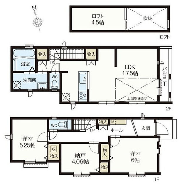 【3LDK】暮らしの快適性・居心地の良い住空間設計です。リビングを中心に、ご家族皆様が充実の暮らしをお送りいただけるプランニングです。