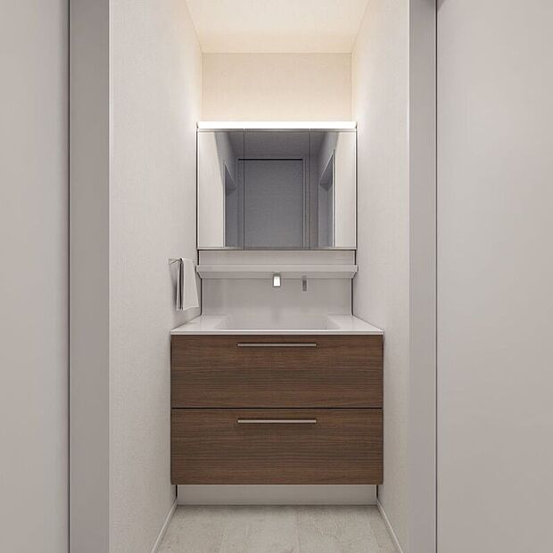 【完成予想図(内観)】■7号地洗面所(パース)