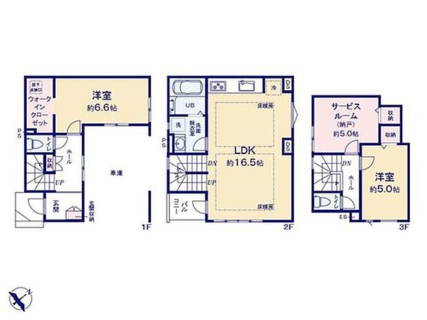 【2LDK+S】陽当りとプライバシー性に恵まれた2階リビングプランを採用！道路からの人目を気にすることなく寛げます。床暖房付きで冬の家族団欒も足元からぽかぽかです♪