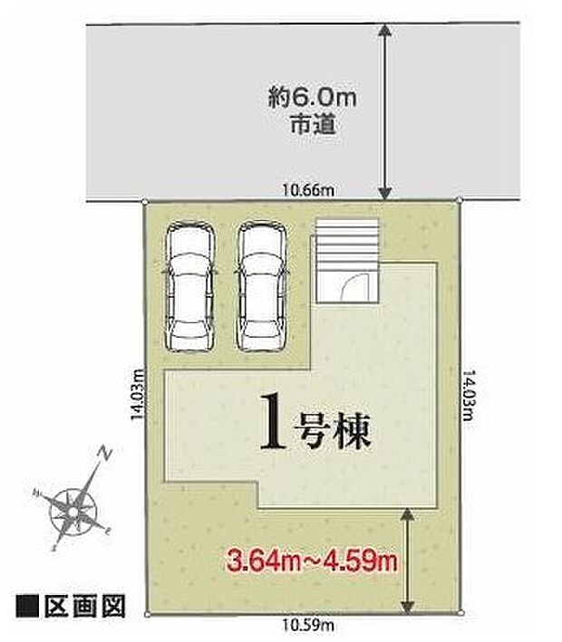 ≪全体区画図≫
カースペース2台駐車可能です☆ご家族の自転車やバイクなどの駐輪スペースとしてもお使いいただけます