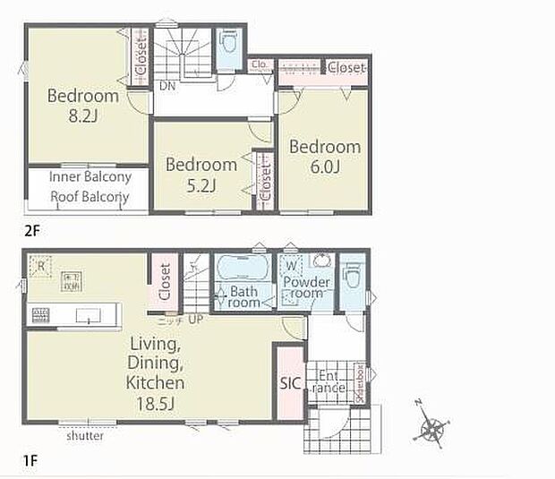 (1号棟)、価格2990万円、3LDK、土地面積341.76m2、建物面積98.95m2