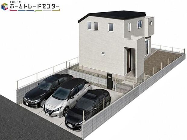 【完成予想図】休日、お仕事帰りなど、ご都合に合わせて【施工例】を案内いたします♪周辺環境と併せて、実際に現地をご確認ください♪※CGイメージ画像は実際とは異なる場合があります。