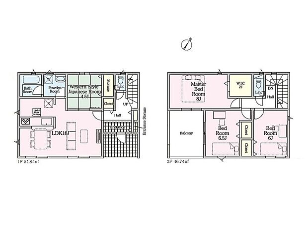 (1号棟)、価格2688万円、4LDK、土地面積174.58m2、建物面積98.58m2