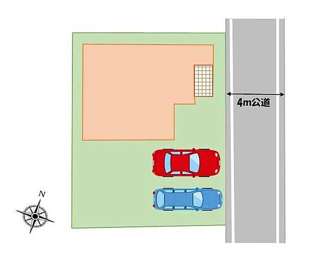 【全体区画図】◎カースペース並列で2台可能♪
◎住宅性能表示制度で最高等級6項目取得♪
◎「井野小学校」まで徒歩8分♪低学年のお子様でも無理なく通える距離ですね☆