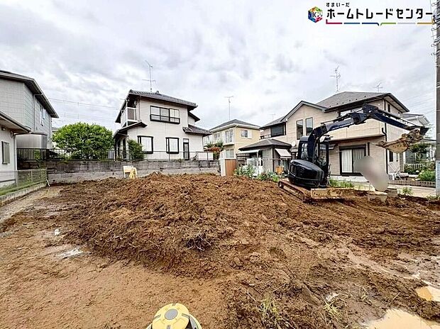 【現地外観写真】休日にご家族揃ってご見学はいかがでしょうか♪実際の現地を見てみると図面などではわからない、新たな発見もありますのでまずはお気軽にお問い合わせください♪