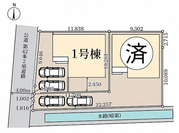 区画図です