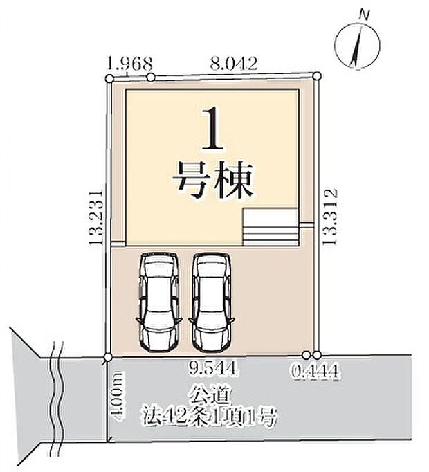 敷地を有効に活用した区画設計です。建物の位置や周辺との間隔を確認しながら、生活動線をイメージしていただけます。