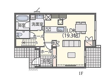 NoH-15　1階間取り図です。 