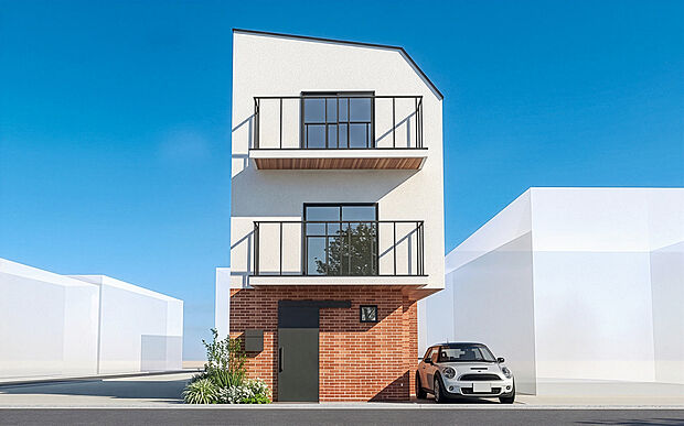 【建物完成予想 外観パース】