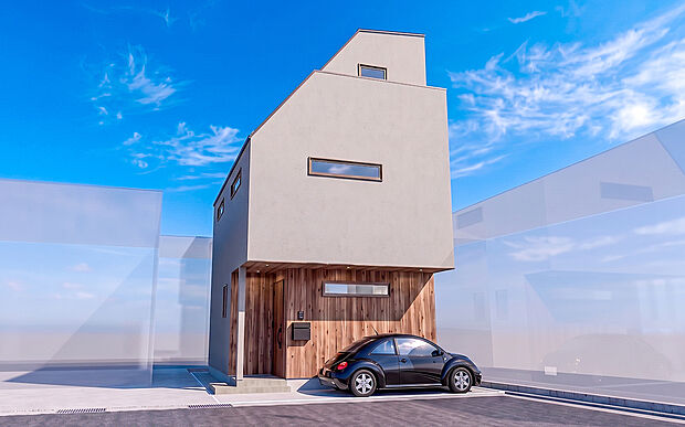 【建物完成予想 外観パース】