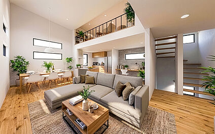 【建物完成予想 内観パース(A-plan)】