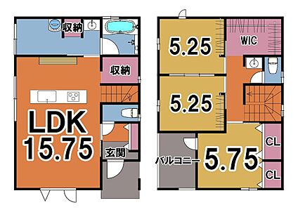 収納豊富な3SLDK