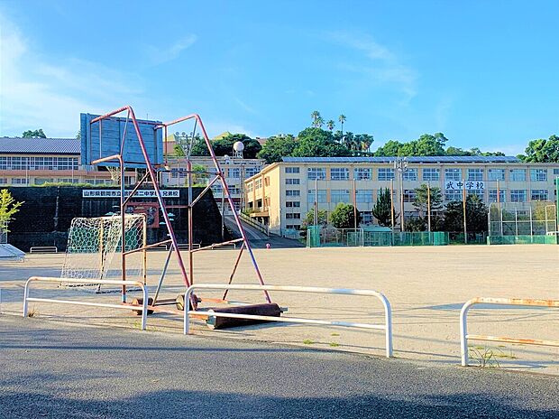 武中学校(約700m)