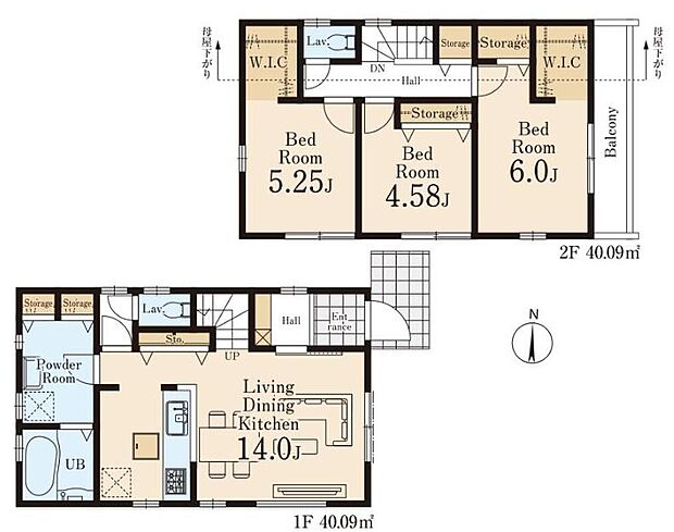 (2号棟)、価格3990万円、3LDK、土地面積101.15m2、建物面積80.18m2