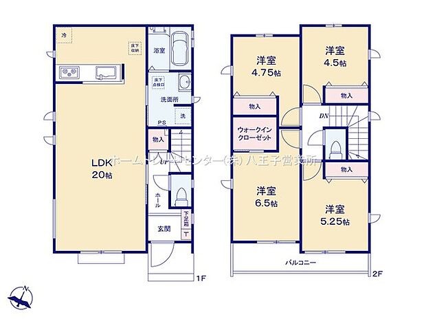 (E号棟)、価格3590万円、4LDK、土地面積146.97m2、建物面積96.05m2 