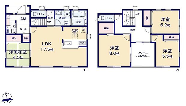 【4LDK】あると落ち着く『和室』付♪家事の休憩スペースやお子様のお昼寝スペースとしても活躍します♪