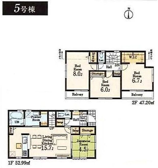 【4LDK】対面システムキッチンを採用していますので、お料理しながらご家族との会話も楽しめます♪
各居室に収納完備でお部屋がすっきり片付きます！
