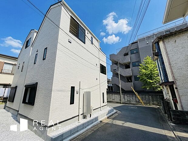 【現地外観写真】最終1棟！「馬込」駅徒歩約8分。角地住戸の開放的な1棟が完成！ご内見できます。