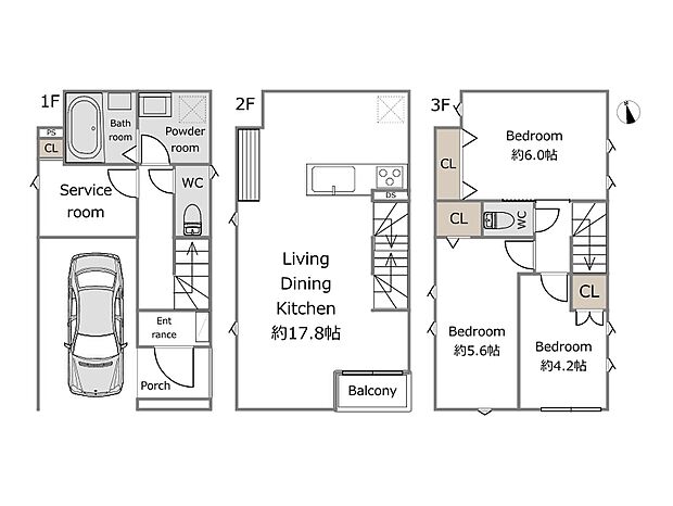 【参考プラン】参考プラン(建物込7980万円、土地面積49.95m2、建物面積99.72m2)期間限定!建物フリープランにつき、お客様のご要望をお聞かせください!