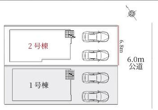 １号棟　３，７９９万円
２号棟　３，７９９万円