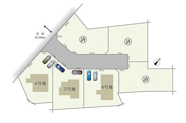 4号地 4,790万円
5号地 4,590万円
6号地 5,090万円