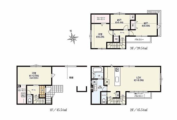(1号棟)、価格4999万円、4LDK、土地面積74.85m2、建物面積130.62m2