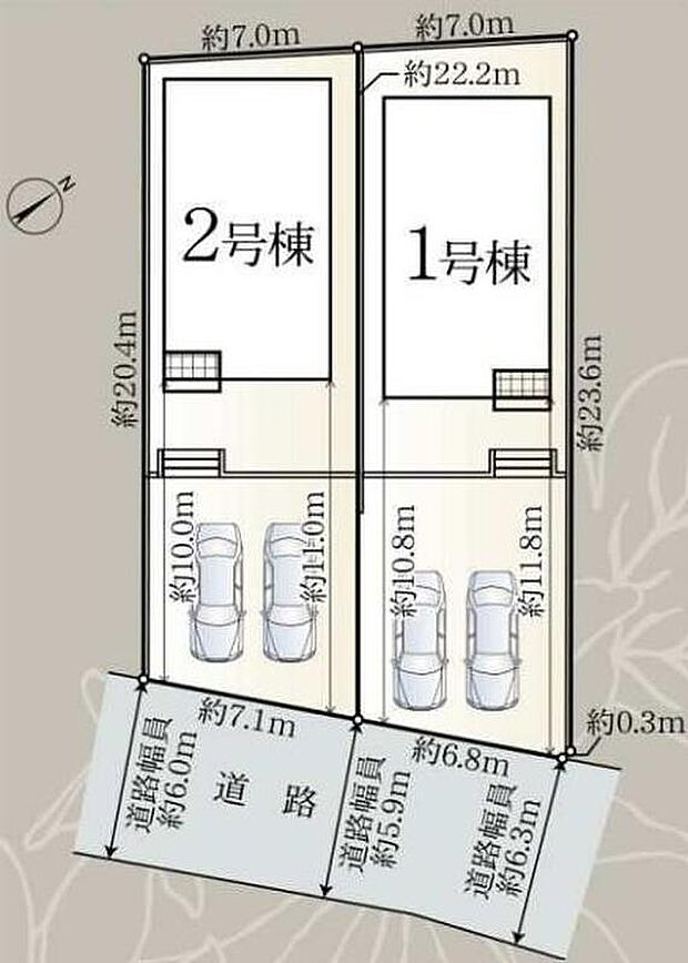 1号棟 3,490万円
2号棟 3,390万円